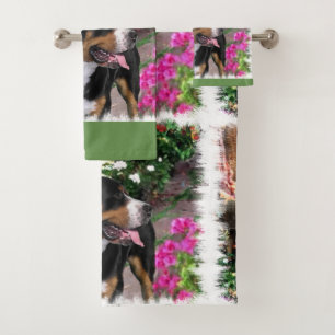 Greater Swiss Mountain Dog Art Bath Towel Set