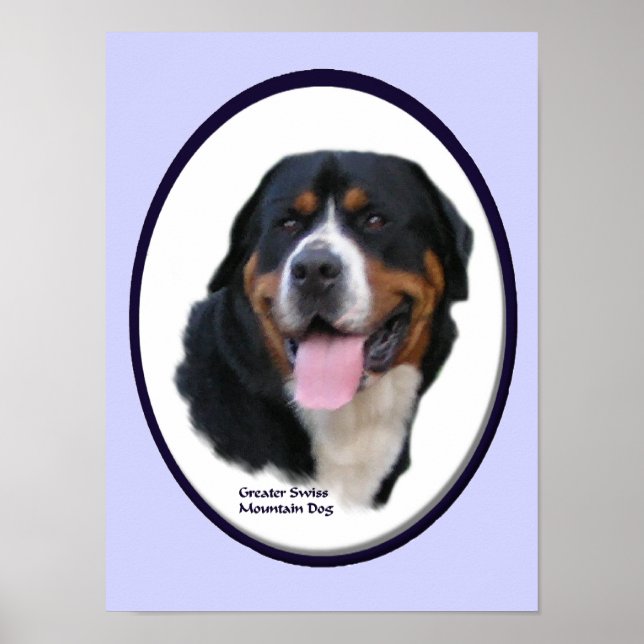 Greater Swiss Mountain Dog Art Print (Front)