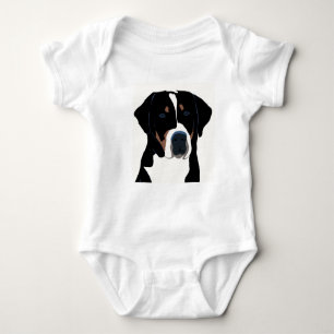 Greater Swiss Mountain Dog Baby Bodysuit
