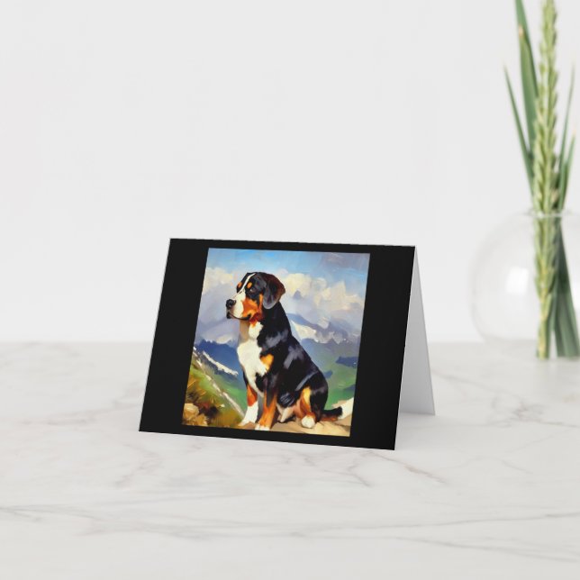 Greater Swiss Mountain Dog Card (Front)