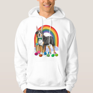 Greater Swiss Mountain Dog Easter Eggs Bunny Hoodie