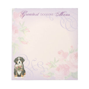 Greater Swiss Mountain Dog Heart Mum Notepad