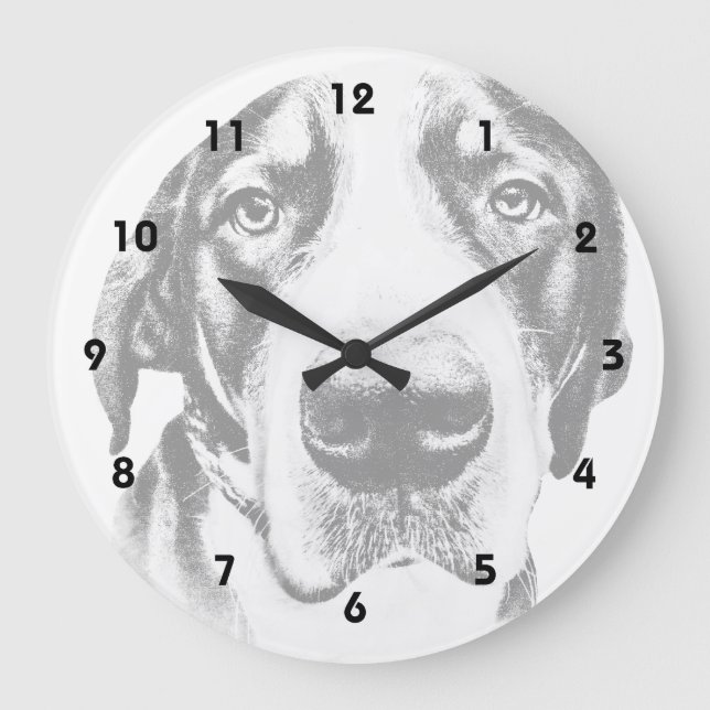Greater Swiss Mountain Dog Large Clock (Front)