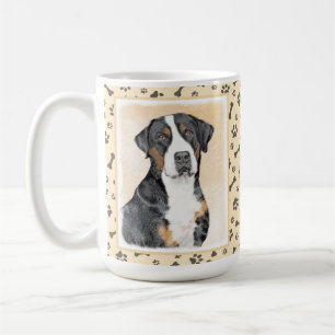 Greater Swiss Mountain Dog Painting - Original Art Coffee Mug