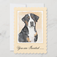 Greater Swiss Mountain Dog Painting - Original Art
