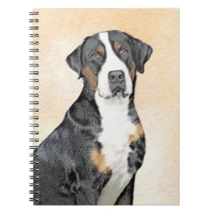 Greater Swiss Mountain Dog Painting - Original Art Notebook