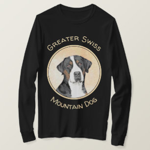 Greater Swiss Mountain Dog Painting - Original Art T-Shirt