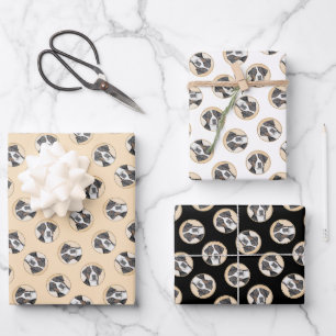 Greater Swiss Mountain Dog Painting Original Art Wrapping Paper Sheet