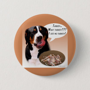 Greater Swiss Mountain Dog Turkey 6 Cm Round Badge