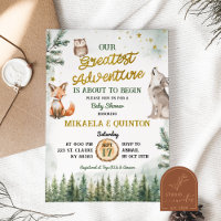 Greatest Adventure Animal Forest Co-Ed Baby Shower