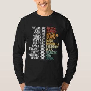 Greatest African-American Leaders Black History Mo T-Shirt