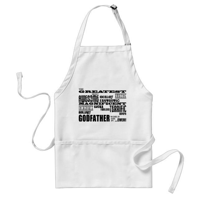 Greatest Best Godfathers Birthdays Christmas Standard Apron (Front)