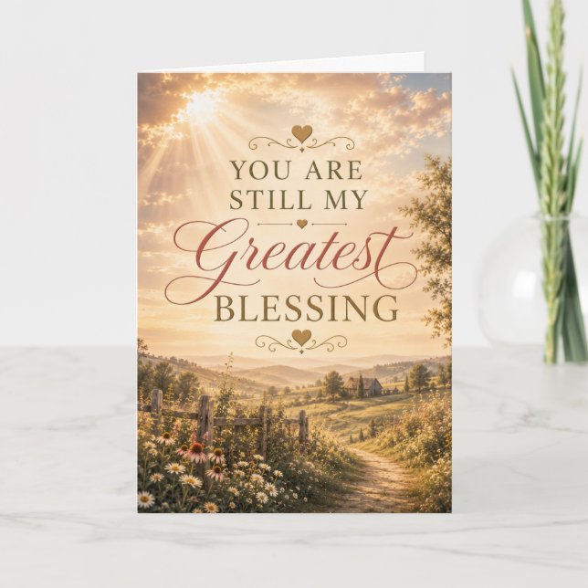 Greatest Blessing Anniversary Card (Front)