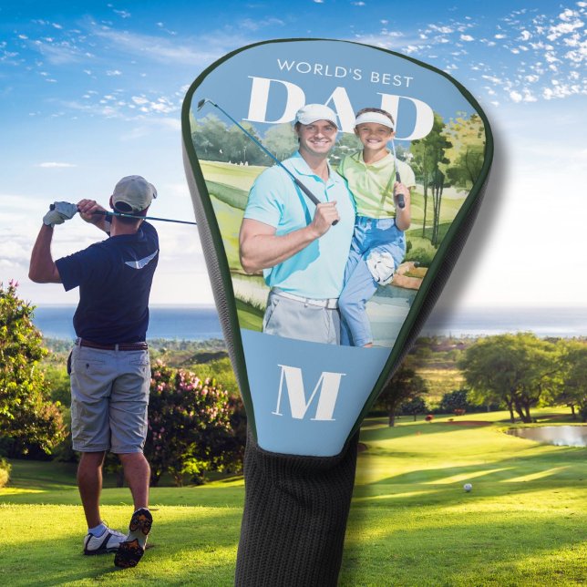 Greatest Dad Custom Photo Monogram Golf Course Head Cover (Creator Uploaded)