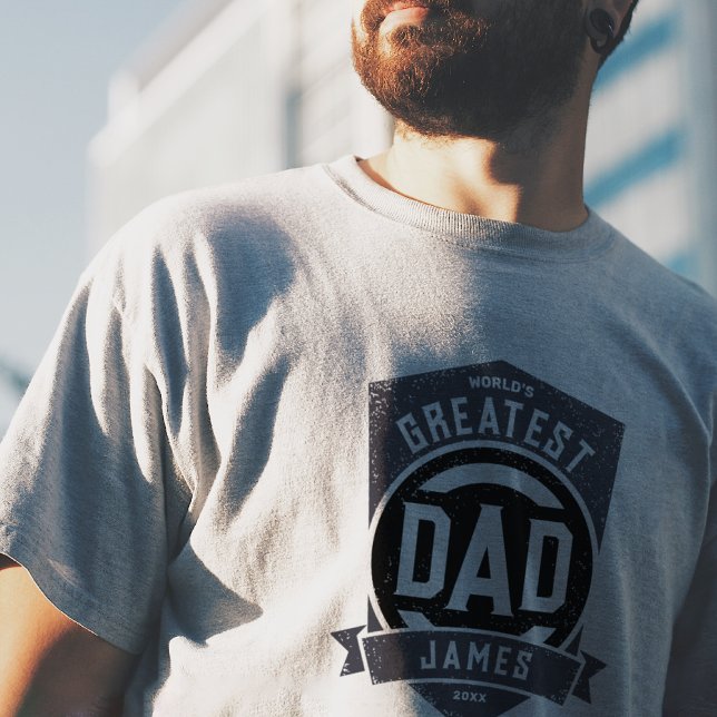 Greatest Dad Ever Modern Father's Day Gift T-Shirt (Creator Uploaded)