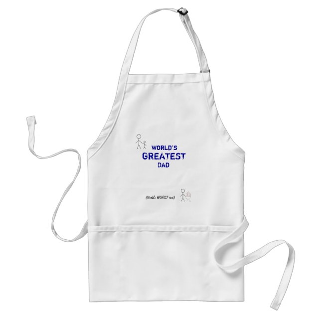 Greatest Dad, worst cook Standard Apron (Front)