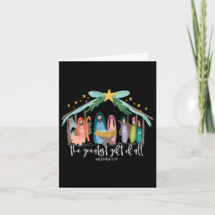Greatest Gift Of All Jesus Christmas Christian Men Card