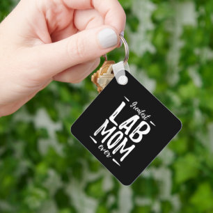 Greatest Lab Mum Funny Labrador Dog Mum Key Ring
