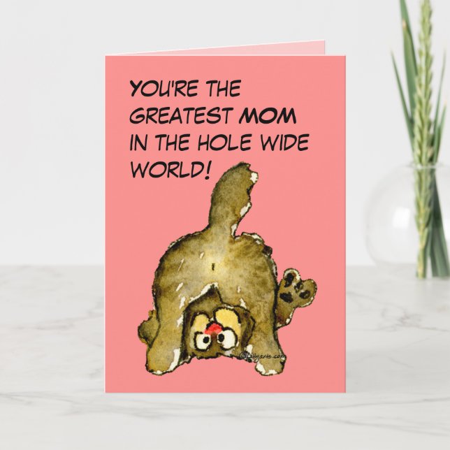 Greatest Mum Cat Card (Front)