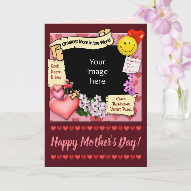 Greatest Mum in the World Card (Orchid)