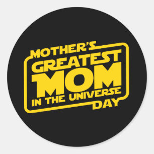 Greatest Mum - Small, Classic Round Sticker