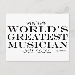 Greatest Musician Close Postcard