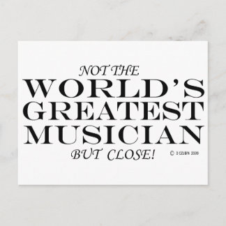 Greatest Musician Close Postcard