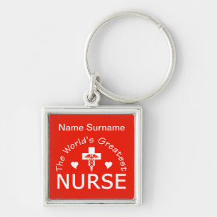 Greatest Nurse key chain - customise!