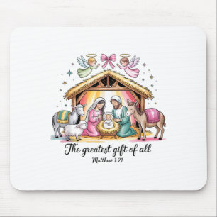 Greatest Of All Nativity Design Festive Apparel  Mouse Pad