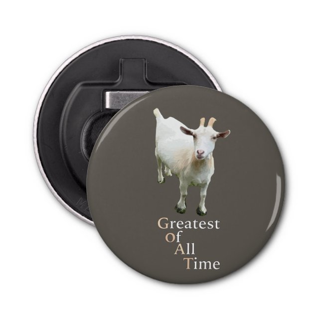 Greatest of all time Goat Bottle Opener (Front)