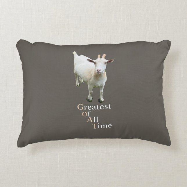 Greatest of all time Goat Decorative Cushion (Front)