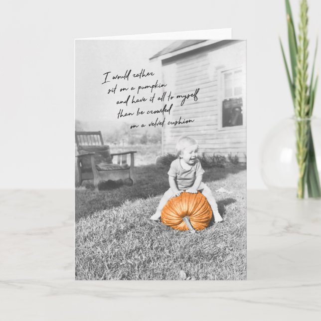 GREATEST PUMPKIN Greeting Card (Front)