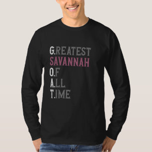 Greatest Savannah of all time GOAT Savannah T-Shirt