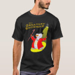 Greatest Snowman Candy Cane Funny Christmas T-Shirt<br><div class="desc">Greatest Snowman Candy Cane Funny Christmas</div>