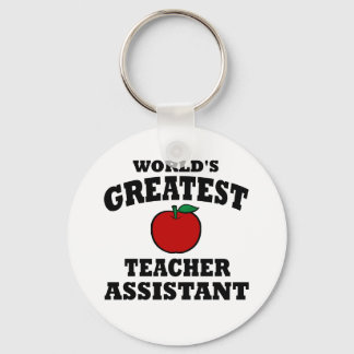 Greatest Teacher Assistant Key Ring