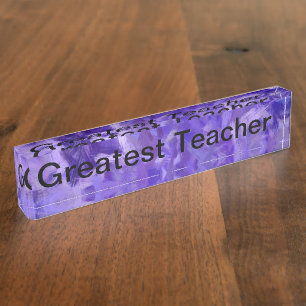 Greatest Teacher Nameplate