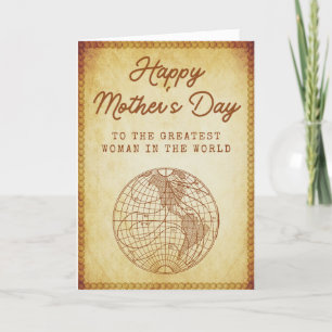 Greatest Woman In The World Mother's Day Card