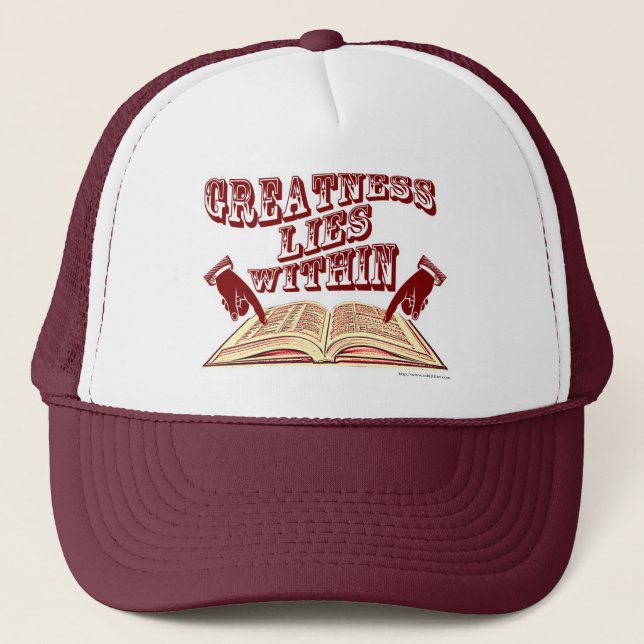 Greatness Lies Within Trucker Hat (Front)