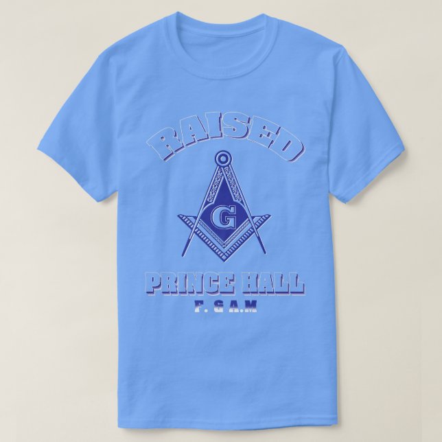 Greats Raised Prince Hall Masons F & AM Father's D T-Shirt (Design Front)