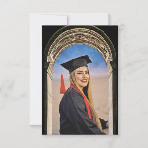 Grecian Arch design Grad Party invite Enclosure