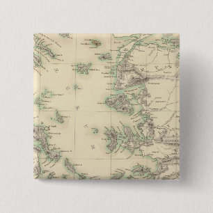Grecian Archipelago, ancient 15 Cm Square Badge