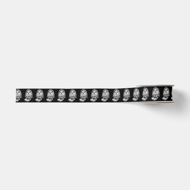 Greco Roman Bust Grosgrain Ribbon (Front)