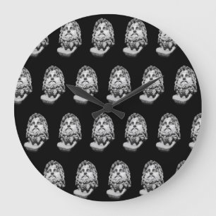 Greco Roman Bust Large Clock