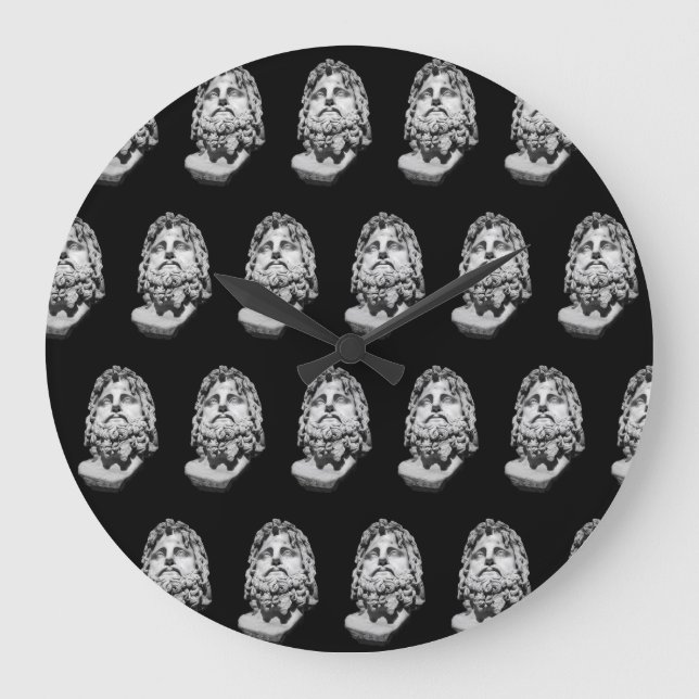 Greco Roman Bust Large Clock (Front)