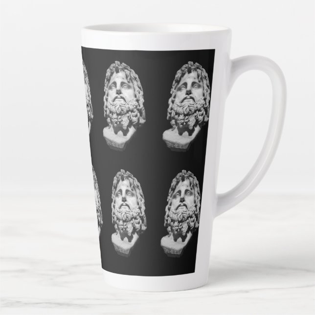 Greco Roman Bust Latte Mug (Right)
