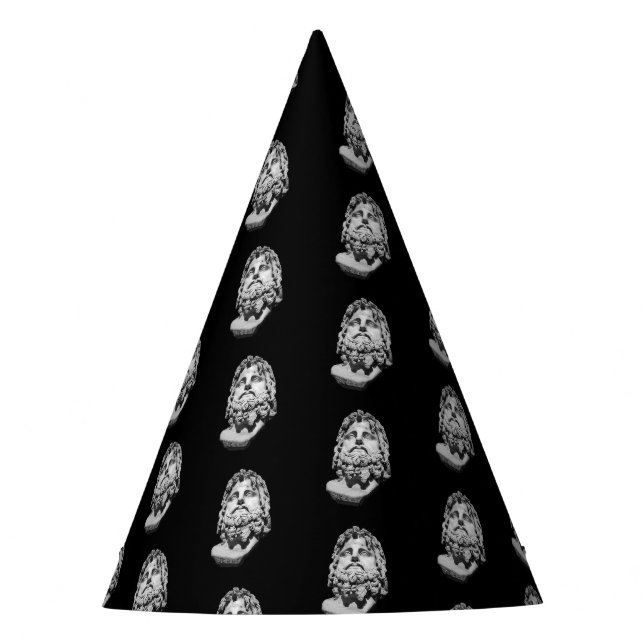 Greco Roman Bust Party Hat (Front)