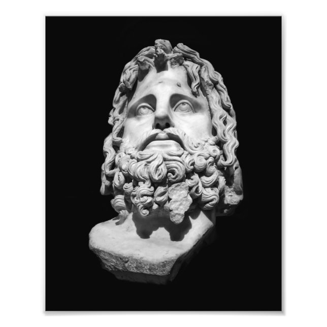 Greco Roman Bust Photo Print (Front)