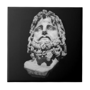 Greco Roman Bust Tile