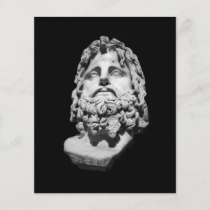 Greco Roman Marble Bust Classical Black and White Flyer