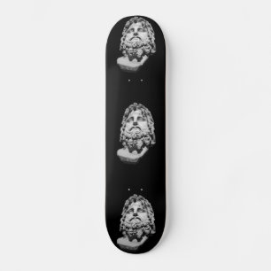 Greco Roman Marble Bust Classical Black and White Skateboard